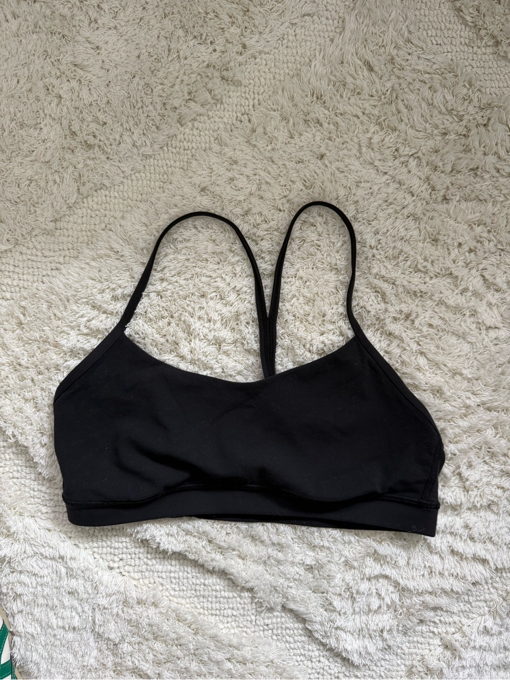 Black Women's Lululemon Flow Y Bra (no pad inserts)
